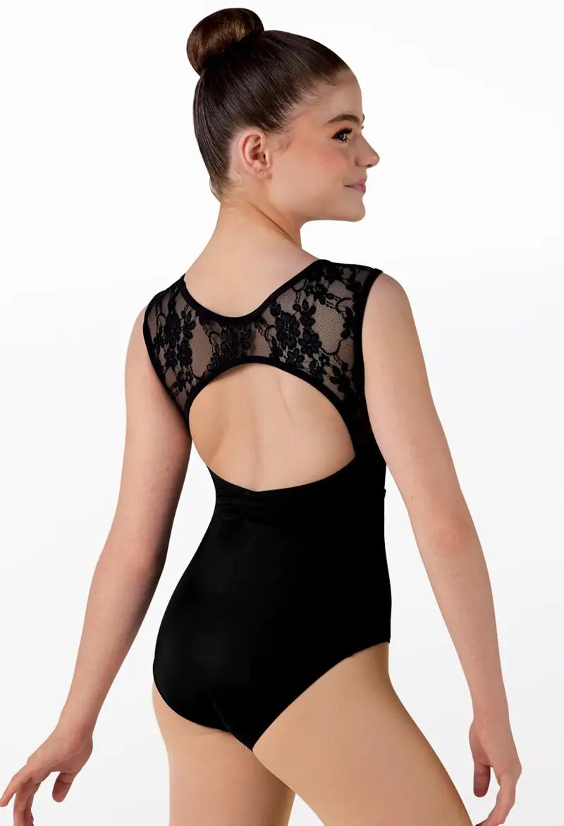 Lace Cap Sleeve Leotard