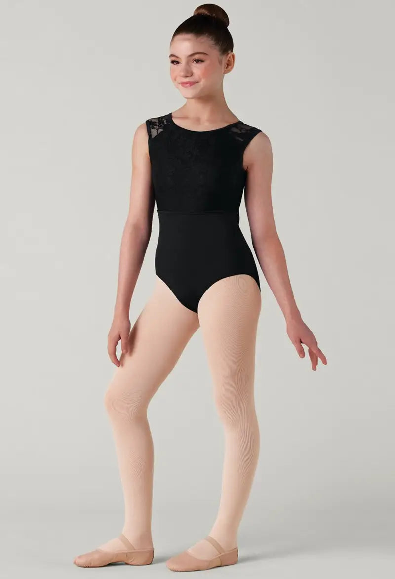 Lace Cap Sleeve Leotard