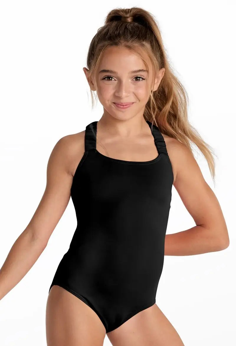 Step Up Ruched Strap Leotard