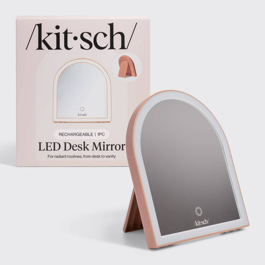 Terracotta Arch LED Desk Mirror