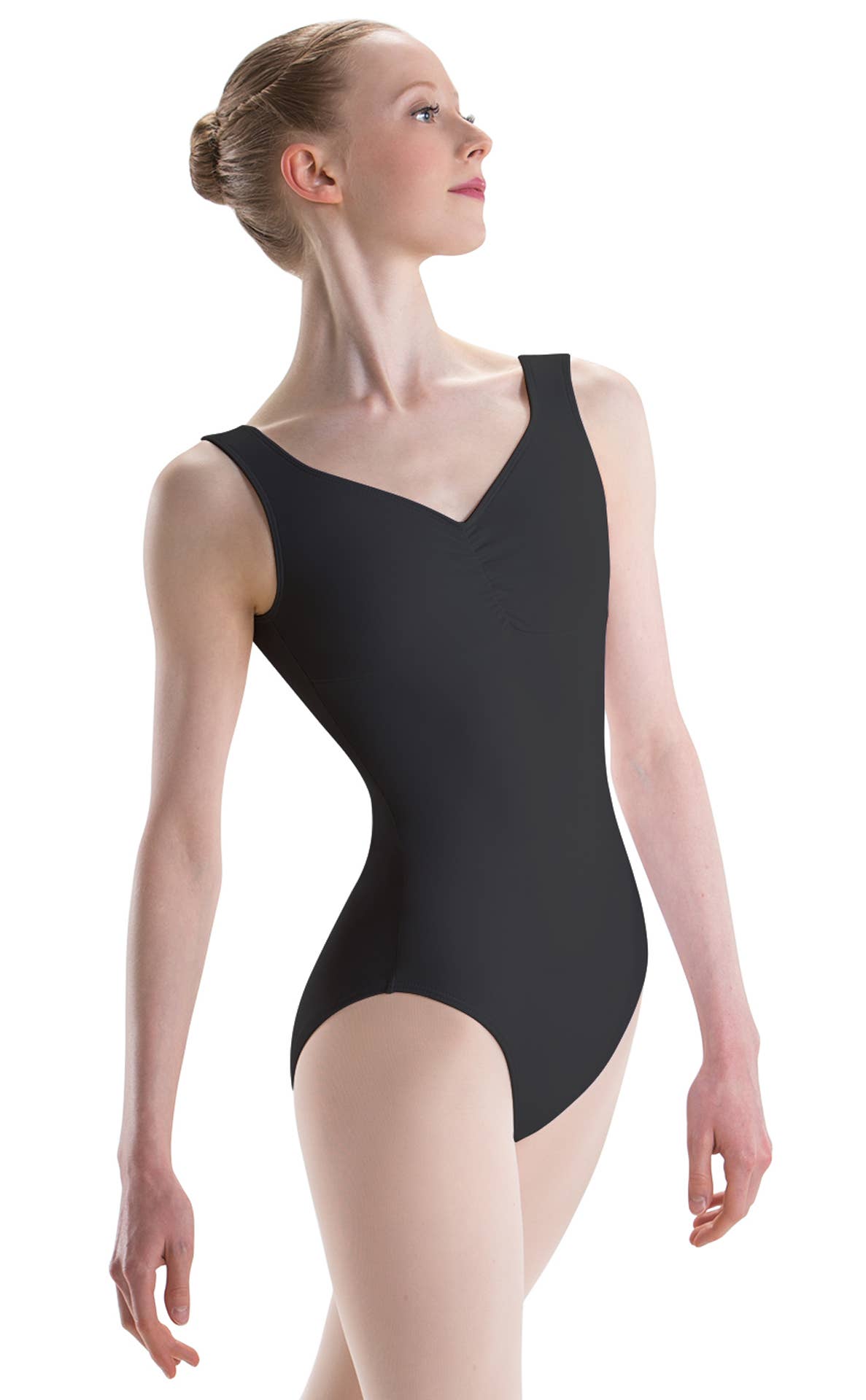 SilkSkyn Pinch Front Empire Waist Sweetheart Leotard