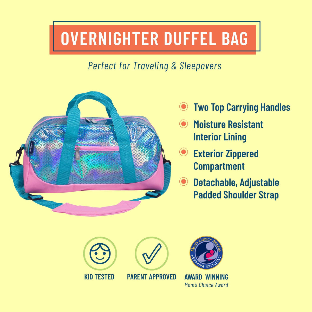 Mermaid Scales Overnighter Duffel Bag