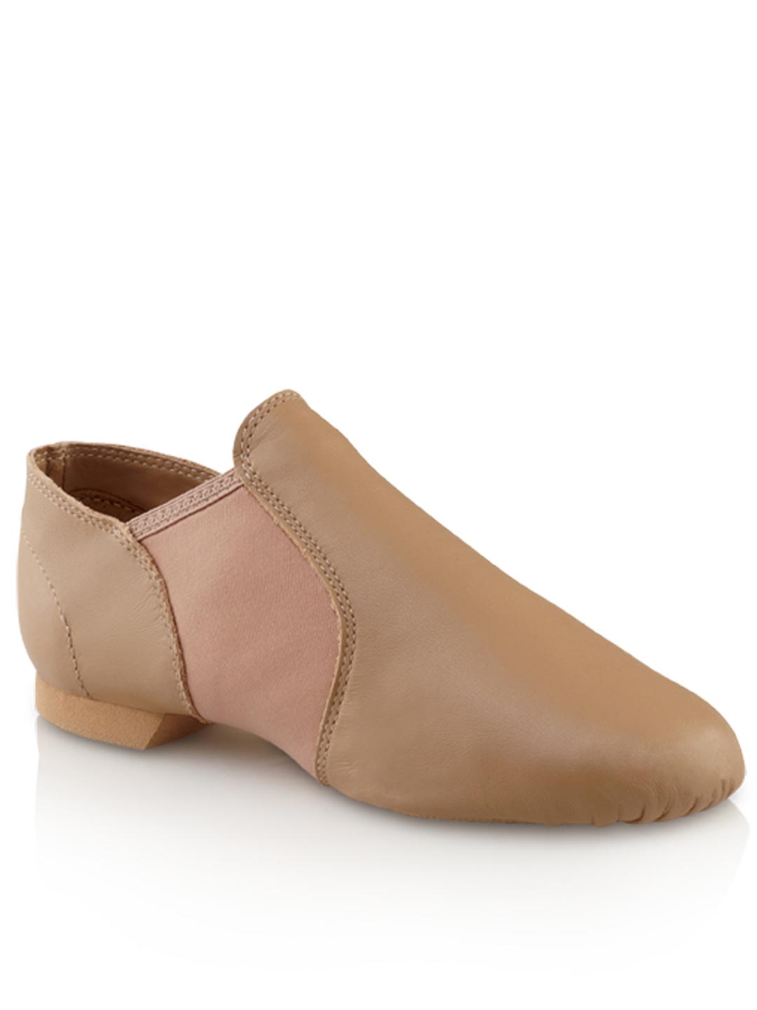 Capezio Slip-on Jazz Shoe (youth) - Black & Caramel