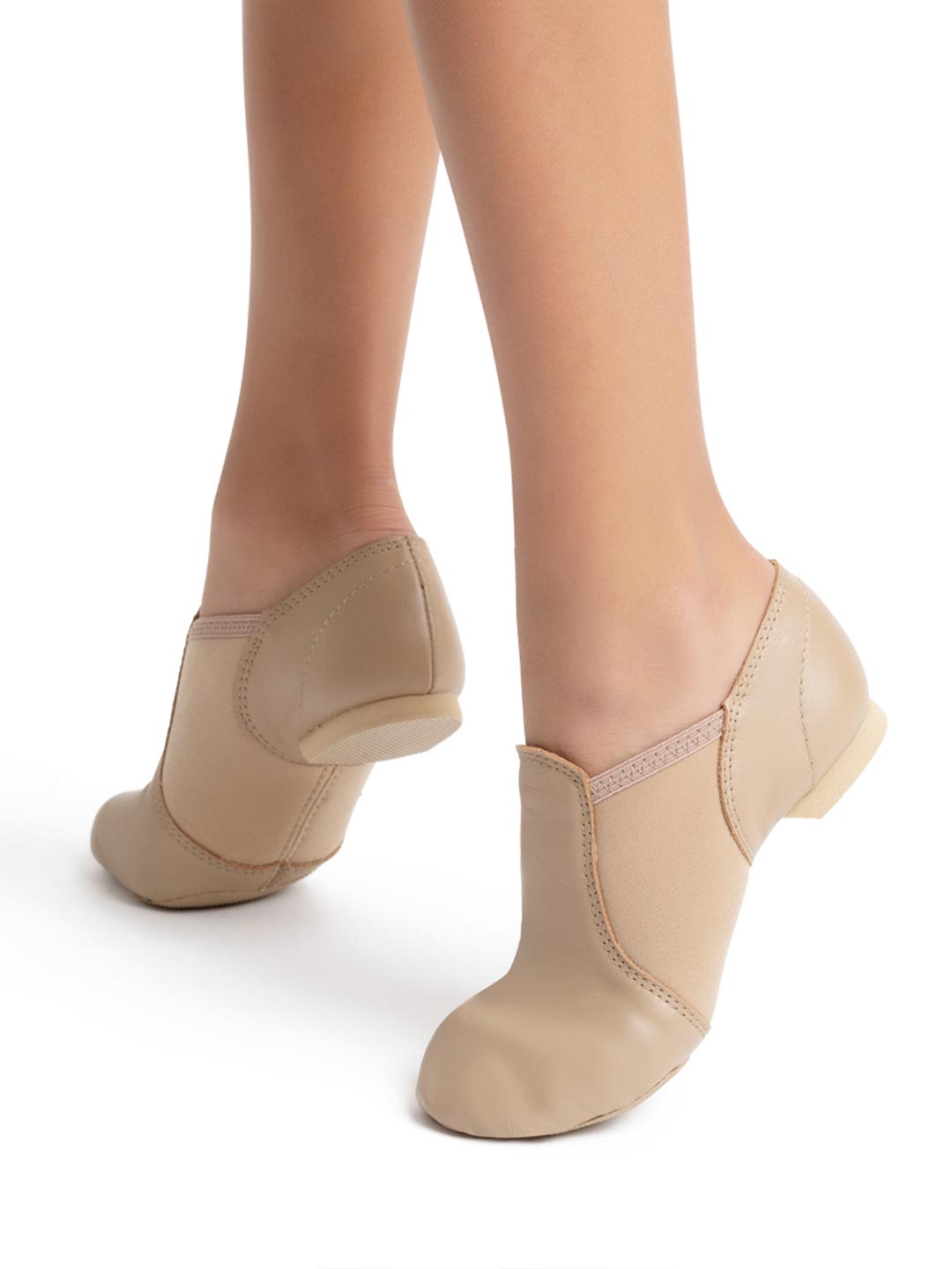 Capezio Slip-on Jazz Shoe (youth) - Black & Caramel