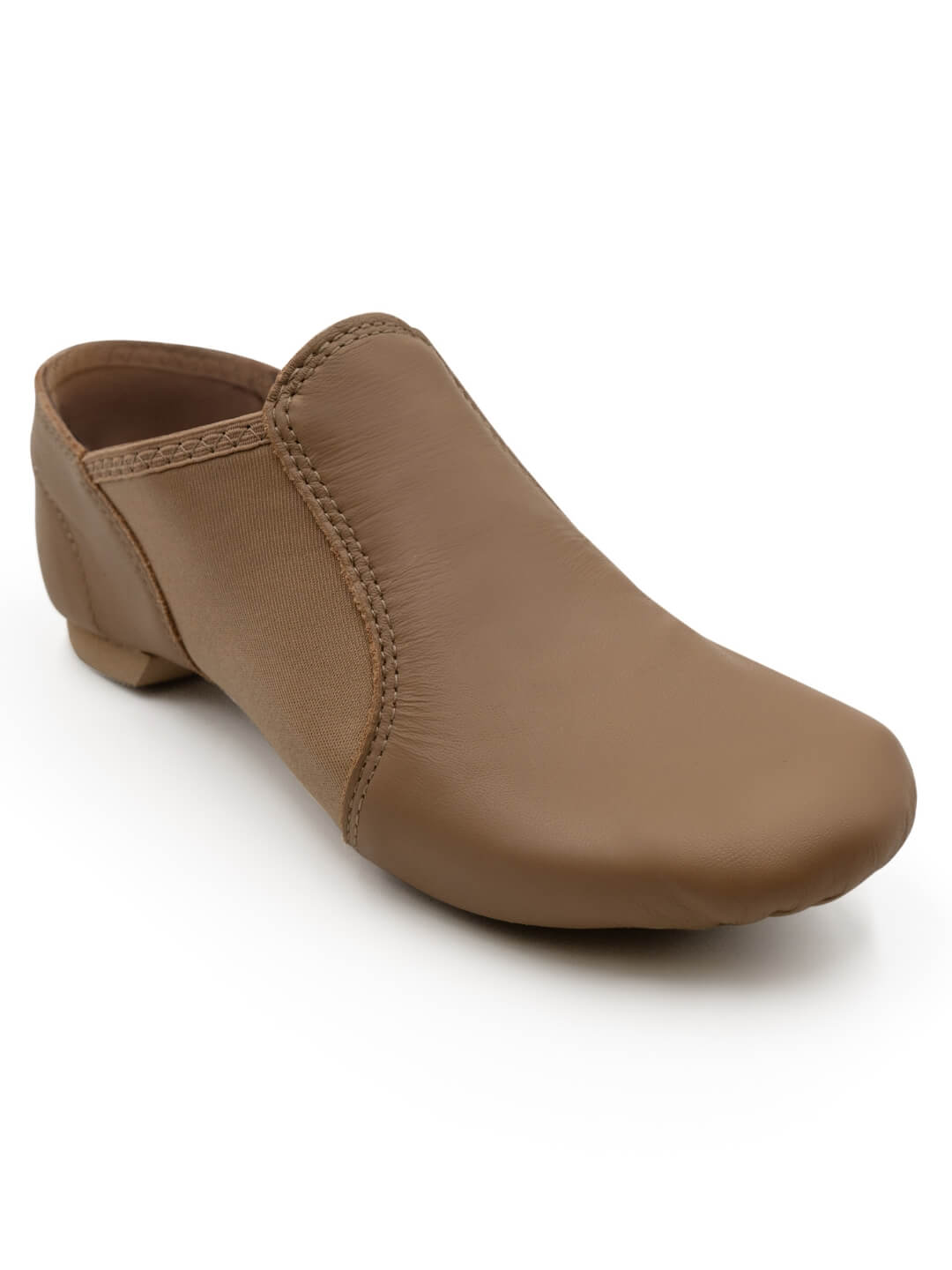 Capezio Slip-on Jazz Shoe (Adult) - Black & Caramel