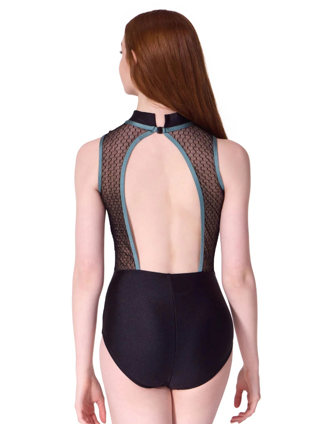Enchanted Contrast Beloved Mock Neck Leotard