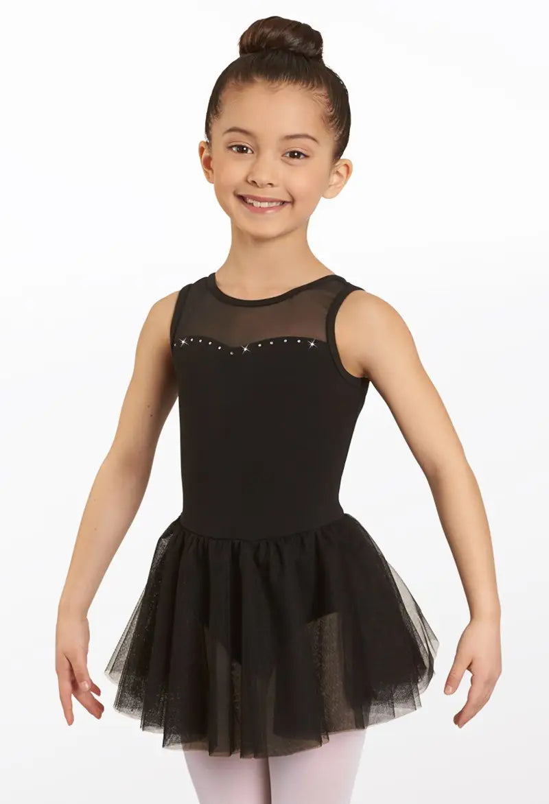 Rhinestone Dress Leotard