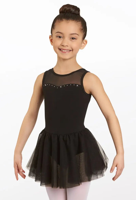 Rhinestone Dress Leotard