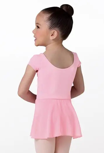 Pink Short Sleeve Dance Dress