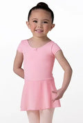 Pink Short Sleeve Dance Dress