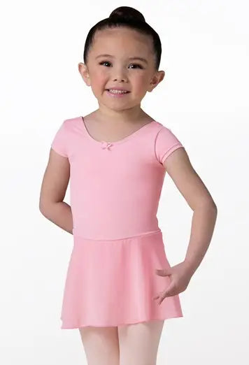Pink Short Sleeve Dance Dress