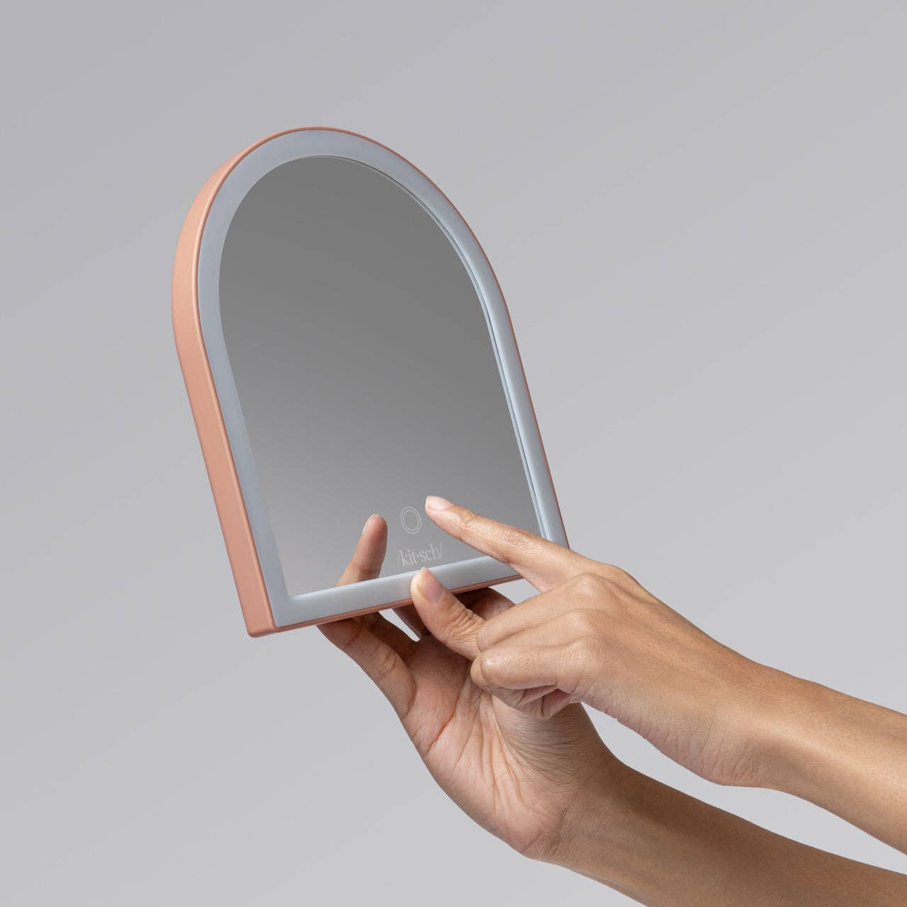 Terracotta Arch LED Desk Mirror